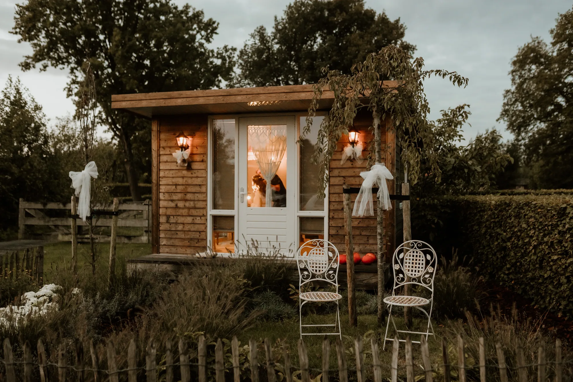 Bruiloft van Ivo en Heidi midden in het bos. — trouwfoto 1