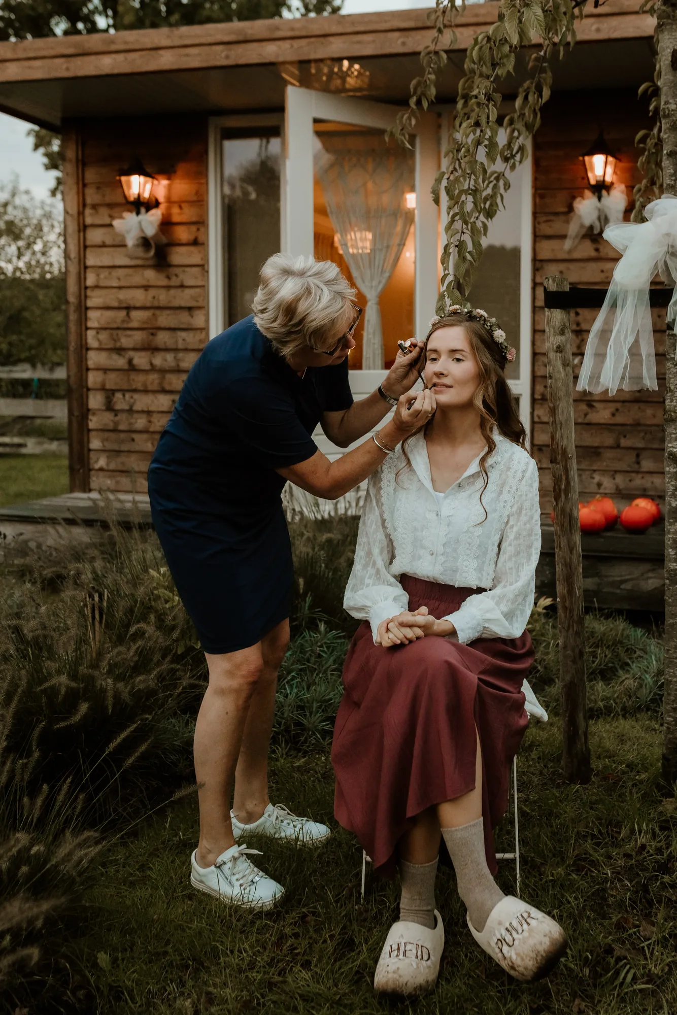 Bruiloft van Ivo en Heidi midden in het bos. — trouwfoto 3