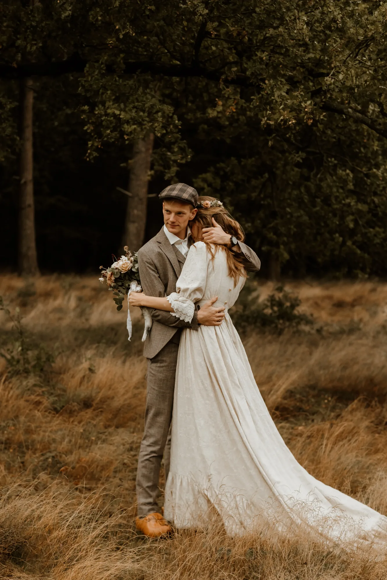 Bruiloft van Ivo en Heidi midden in het bos. — trouwfoto 69