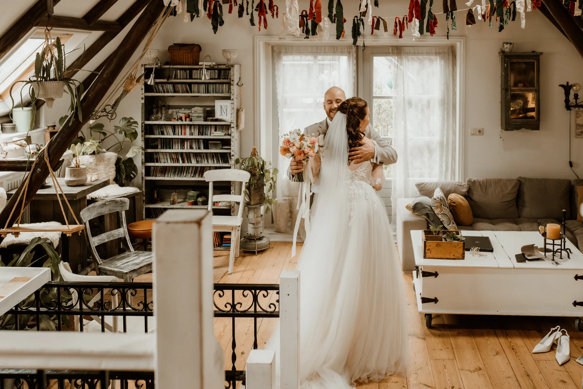 Bruiloft van Jesse en Janneke in Kampen — trouwfoto 28