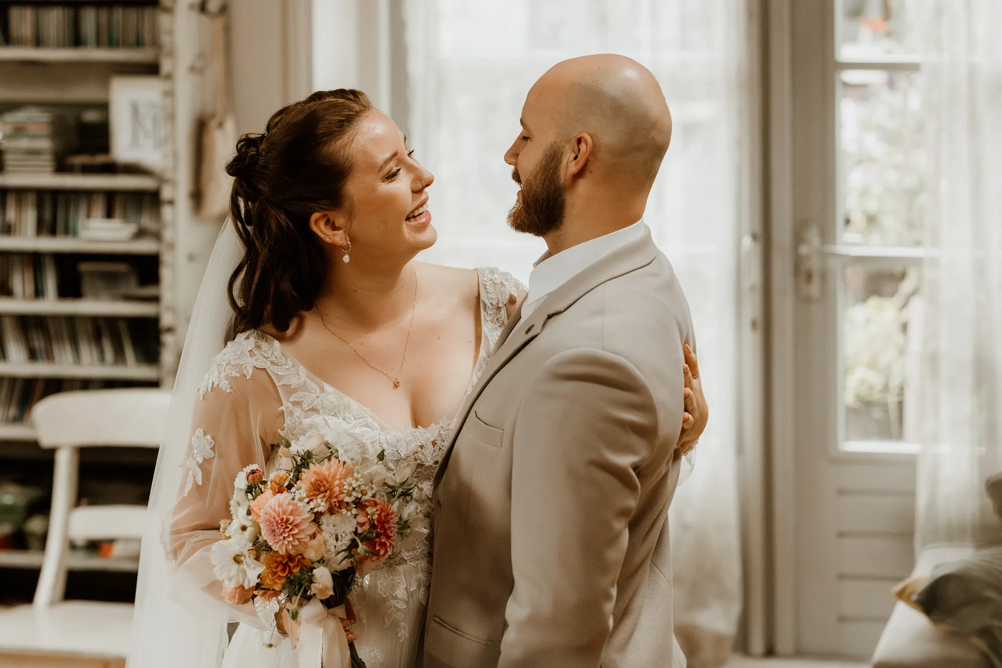 Bruiloft van Jesse en Janneke in Kampen — trouwfoto 29