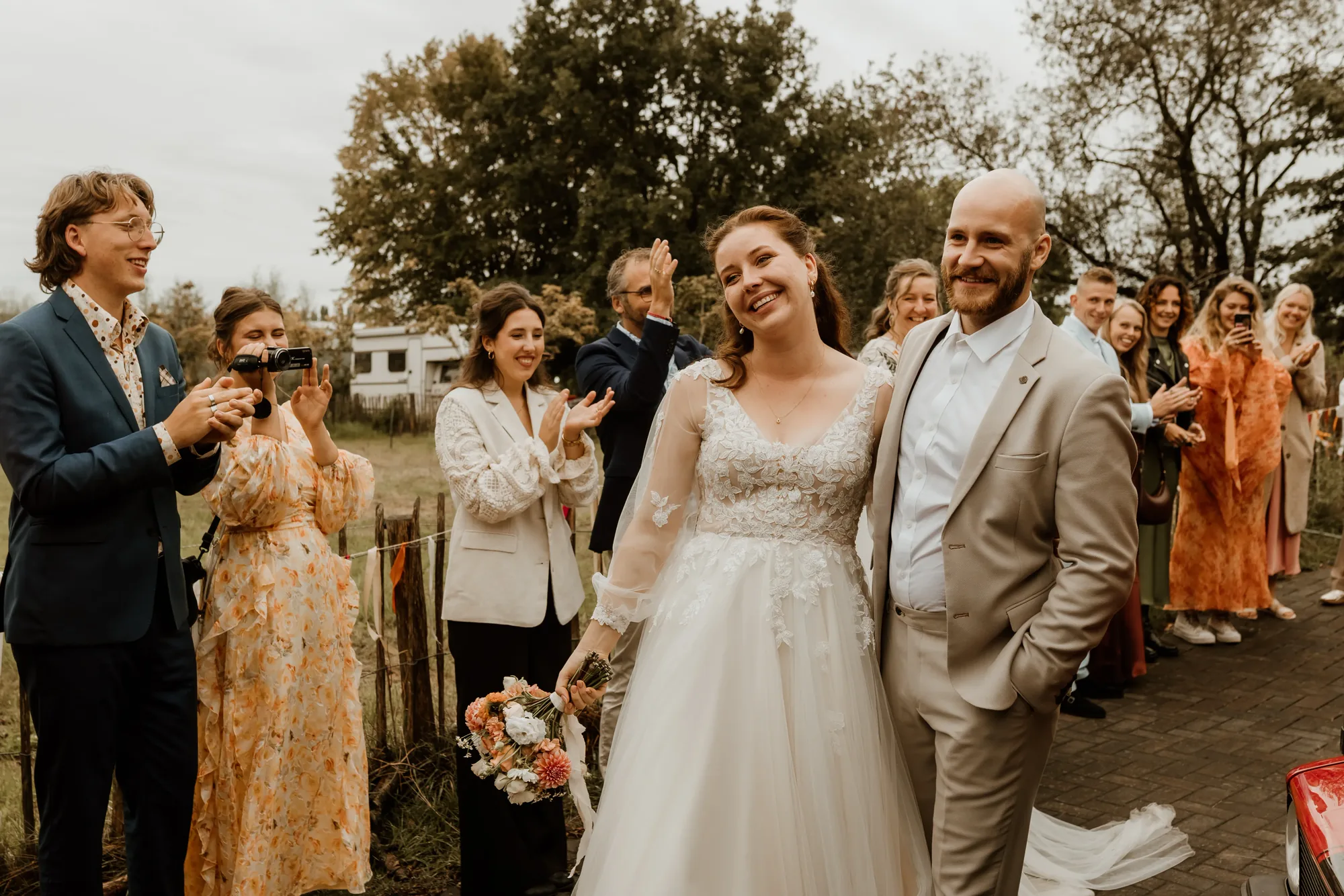 Bruiloft van Jesse en Janneke in Kampen — trouwfoto 54