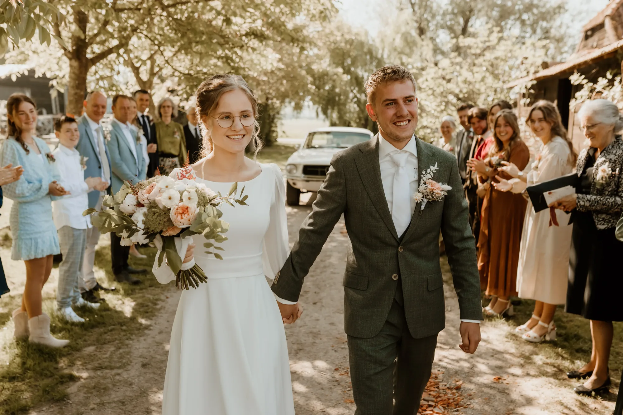 Bruiloft van Marnix en Celine — trouwfoto 31
