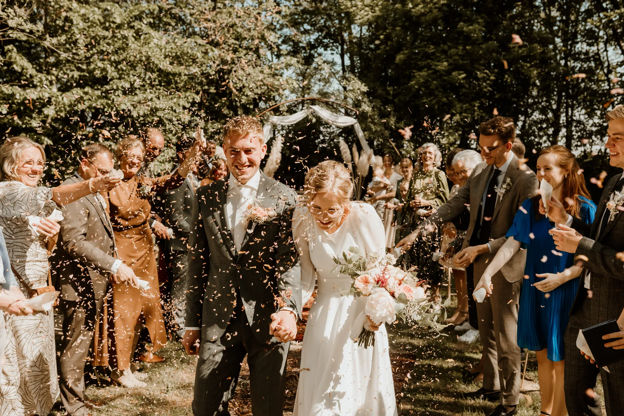 Bruiloft van Marnix en Celine — trouwfoto 43
