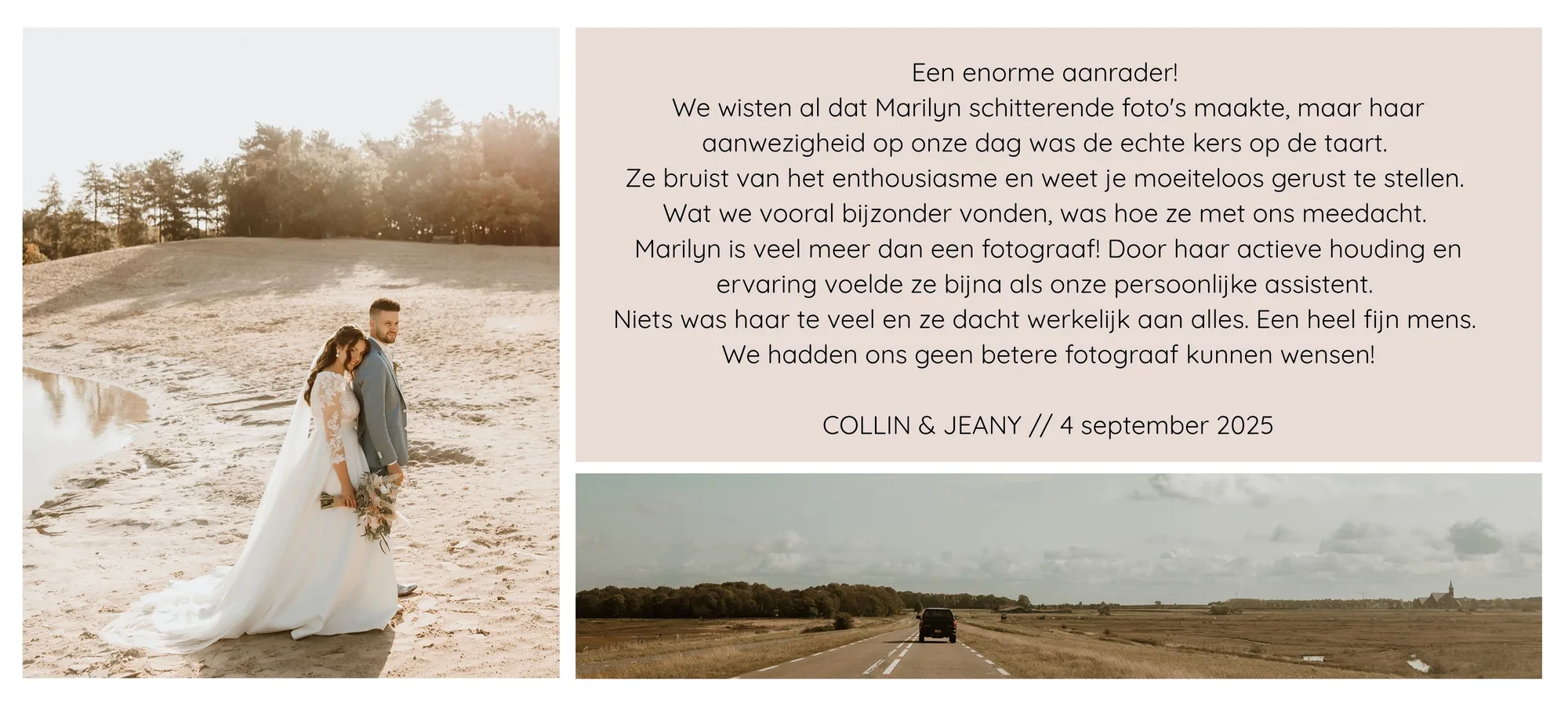 Review van Collin & Jeany over Marilyn Fotografie