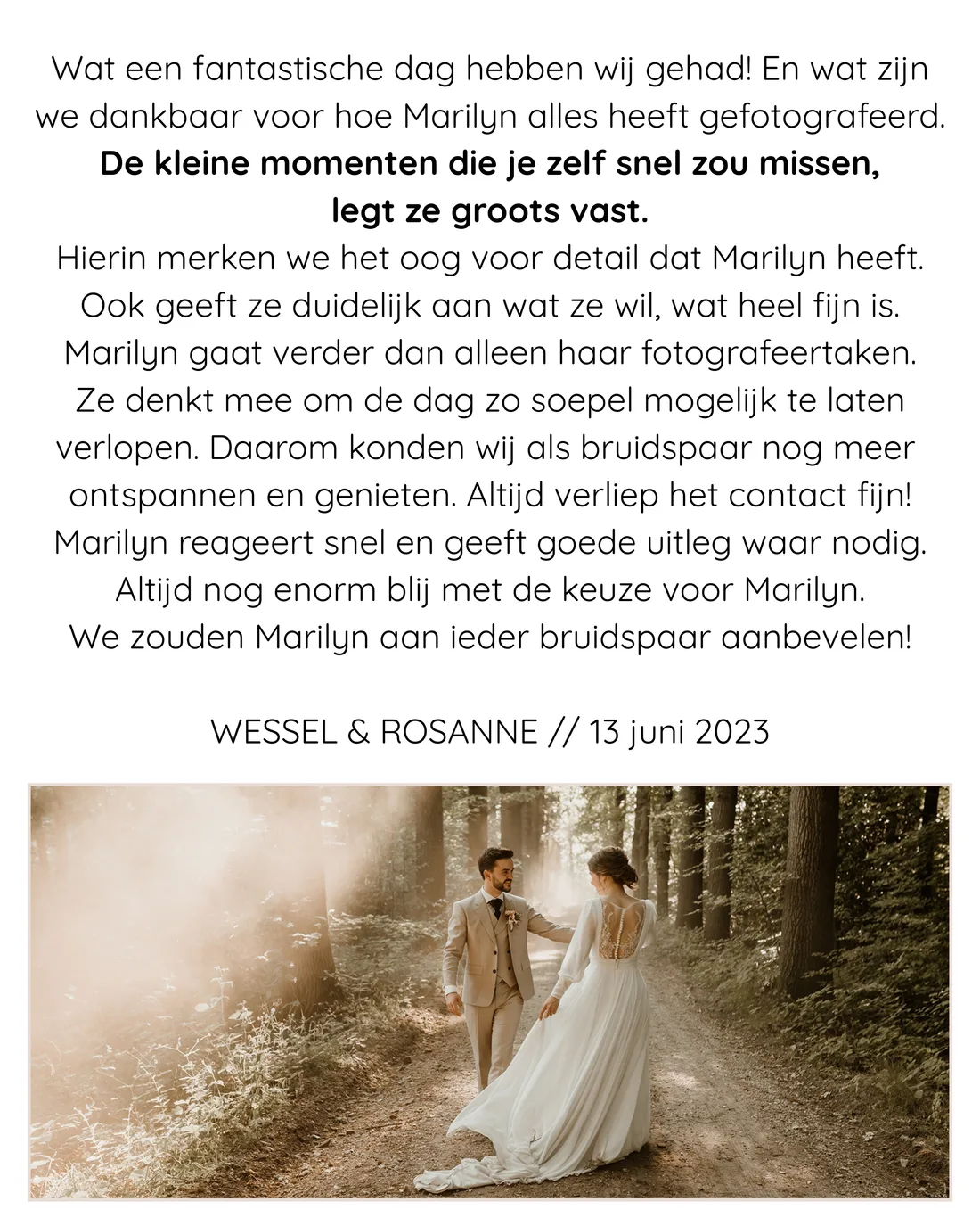 Review over Marilyn Fotografie