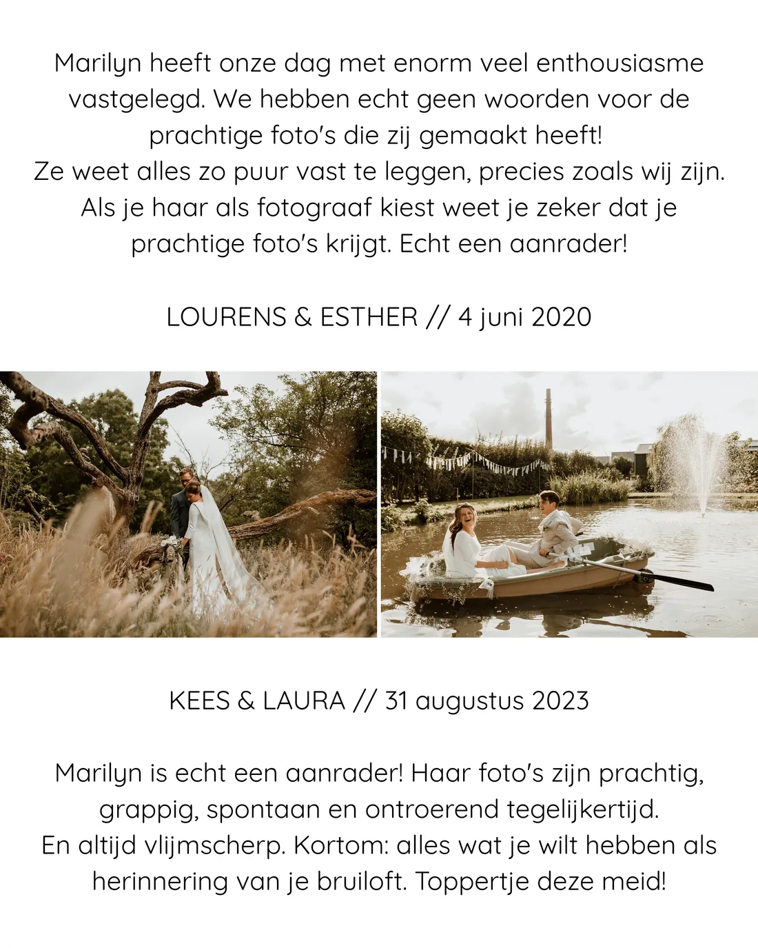 Review over Marilyn Fotografie